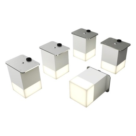 Светильник светодиодный RVE-LBX-LUMO20-PLAZA5010-5-GR квадрат грильято 5шт 40х40х60мм 12Вт встраиваемый 4000К бел. RVElektro RVE