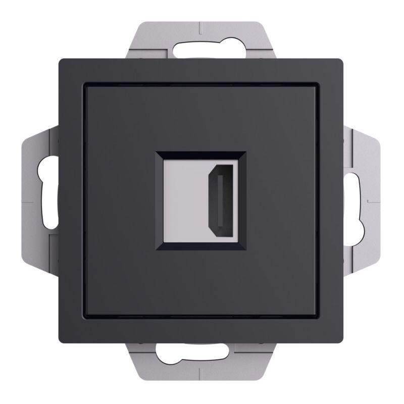 Розетка HDMI AtlasDesign механизм карбон SE ATN001080 Розетка HDMI AtlasDesign механизм карбон SE ATN001080