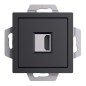 Розетка HDMI AtlasDesign механизм карбон SE ATN001080 Розетка HDMI AtlasDesign механизм карбон SE ATN001080