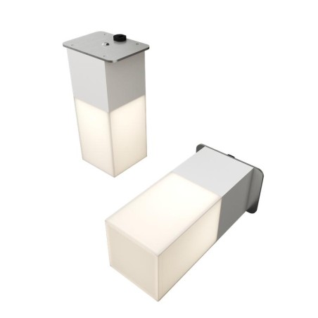 Светильник светодиодный RVE-LBX-LUMO60-PLAZA5010-2-GR квадрат грильято 2шт 40х40х100мм 6Вт встраиваемый 4000К бел. RVElektro RVE