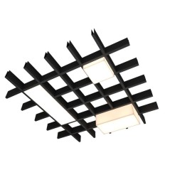 Светильник светодиодный RVE-LBX-LUMO60-PLAZA10020010-1-GR прямоугольник грильято 1шт 90х190х100мм 12Вт встраиваемый 4000К бел. R
