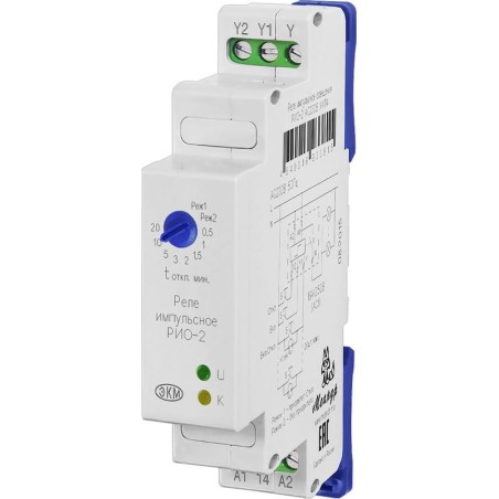 Реле освещения импульсное РИО-2 AC230В УХЛ2 (спец.) Меандр A8302-16934489