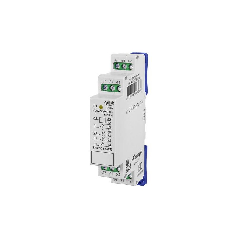 Реле промежуточное МРП-4 ACDC24В УХЛ2 (спец.) Меандр A8302-16930968