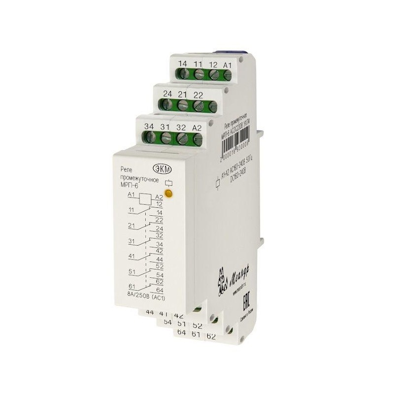 Реле промежуточное МРП-6 AC230В УХЛ2 (спец.) Меандр A8302-16933949 Реле промежуточное МРП-6 AC230В УХЛ2 (спец.) Меандр A8302-16933949