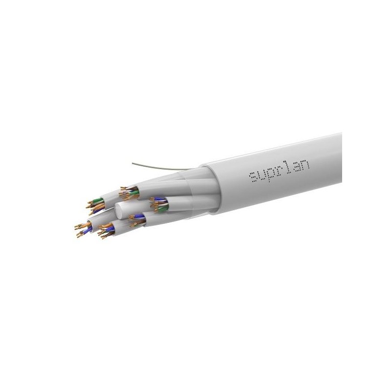 Кабель витая пара U/UTP кат.5E 6х(4х2х24AWG) solid Cu LSZH нг(А)-HF Premium (RUS) (уп.305м) SUPRLAN 01-0352
