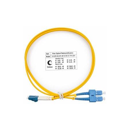 Шнур оптический FOP(d)-9-LC-SC-1m duplex LC-SC 9/125 sm 1м LSZH Cabeus 7352c
