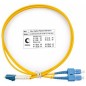 Шнур оптический FOP(d)-9-LC-SC-1m duplex LC-SC 9/125 sm 1м LSZH Cabeus 7352c