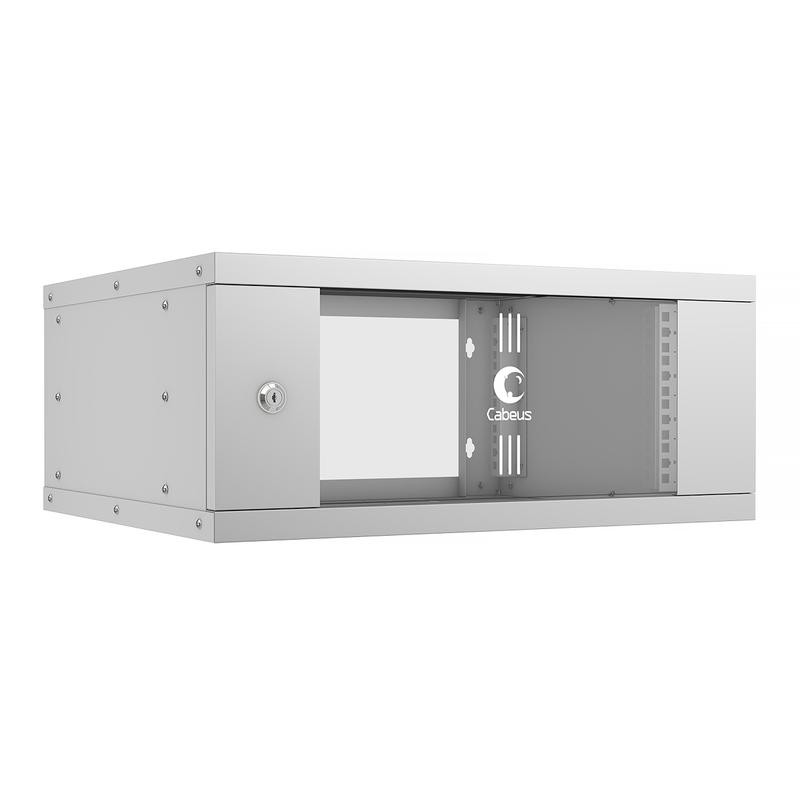 Шкаф телекоммуникационный настенный разборный LIGHT WSC-05D-4U55/45 19дюйм 4U дверь стекло сер. Cabeus 10183c Шкаф телекоммуникационный настенный разборный LIGHT WSC-05D-4U55/45 19дюйм 4U дверь стекло сер. Cabeus 10183c