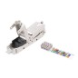 Адаптер проходной (coupler) IDC кат.6A полный экран CA3-IDC-C6A-SH-F-SL Hyperline 431371