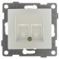 Механизм розетки компьютерной RJ45 1-местн. СП Bravo жемчуж. GUSI С10К1-028 Механизм розетки компьютерной RJ45 1-местн. СП Bravo жемчуж. GUSI С10К1-028