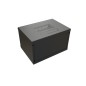 Шкаф настенный 19дюйм WR-TW-0966-GP-RAL9004 (19дюйм) 9U 500х600х600мм RAL 9004 стеклянная дверь черн. (разобранный) WRline 52024