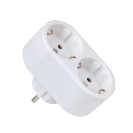 Разветвитель с заземл. 16А AD-2G 3.5кВт JazzWay 5004641