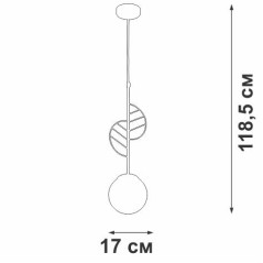 Подвес 1xE27 макс. 40Вт Vitaluce V29830-8/1S