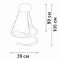 Светильник светодиодный LED 38Вт 3900-4200К 2700лм Vitaluce V3044-0/1S Светильник светодиодный LED 38Вт 3900-4200К 2700лм Vitaluce V3044-0/1S