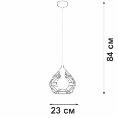 Подвес 1хE27 макс. 40Вт Vitaluce V4258-0/1S