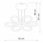 Светильник светодиодный LED 85Вт 3900-4200К 3160лм Vitaluce V4618-0/6S