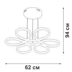 Светильник светодиодный LED 85Вт 3900-4200К 3160лм Vitaluce V4618-0/6S
