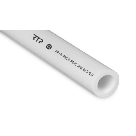 Труба PPR 63х10.5 PN20 бел. (дл.2м) RTP 14148