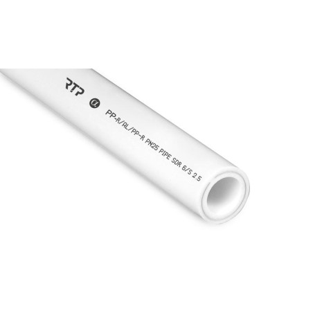 Труба PPR 32х5.4 PN25 армир. алюм. бел. (дл.4м) RTP 14367