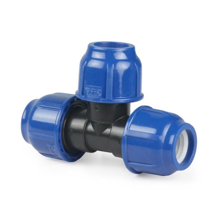 Тройник компрессионный PN16 d50 для ПЭ труб RTP 11593