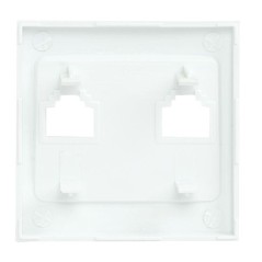 Панель лицевая Валенсия для розетки компьютерной 2-м RJ45 жемчуж. PROxima EKF ESK02-L-035-50