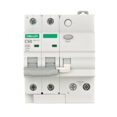 Устройство защиты от дугового пробоя 2п 50А УЗДП-103 6кА DEKraft 19094DEK