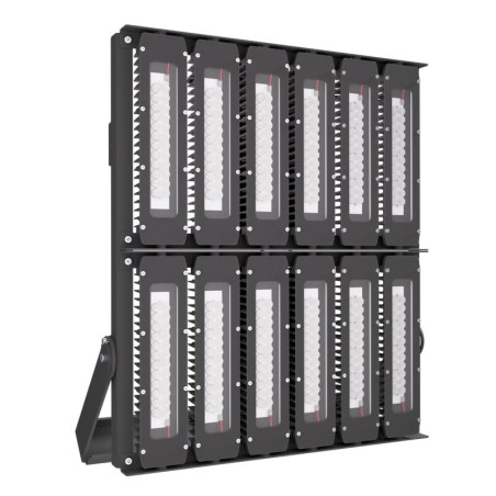 Прожектор светодиодный LAD LED R700-12-PC-60-750-D48-1200L1 ST 1200Вт CRI70 5000К IP67 230В КСС типа "Г" крепление на лире LADes
