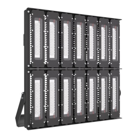 Прожектор светодиодный LAD LED R700-14-PC-10-750-D48-1400L1 ST 1400Вт CRI70 5000К IP67 230В КСС типа "К" крепление на лире LADes