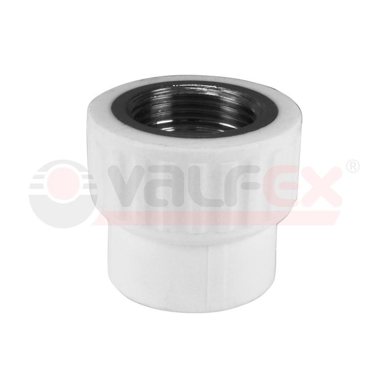 Муфта переходная с внутренней резьбой 25х1дюйм (60/15) бел. VALFEX 10129225