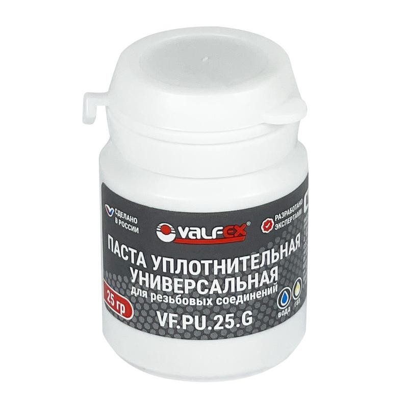 Паста уплотнительная универсальная 25г (вода. газ) (150) VALFEX VF.PU.25.G Паста уплотнительная универсальная 25г (вода. газ) (150) VALFEX VF.PU.25.G