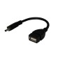 Кабель USB OTG mini USB на USB шнур 0.15м черн. Rexant 18-1181