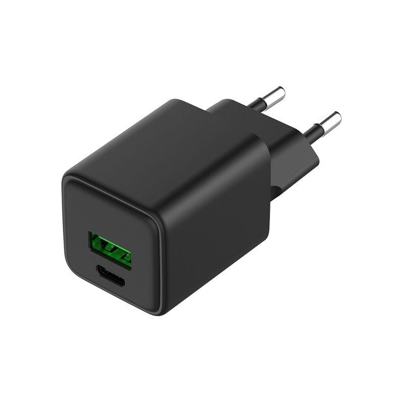 Устройство зарядное сетевое с двумя портами USB-A и USB-C 30Вт GaN Rexant 18-2204 Устройство зарядное сетевое с двумя портами USB-A и USB-C 30Вт GaN Rexant 18-2204