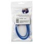 Кабель USB Lightning/30pin/micro USB/PVC/flat/blue/0.15m 3 в 1 Rexant 18-4255