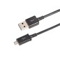 Кабель USB microUSB длинный штекер 1м черн. Rexant 18-4268-20