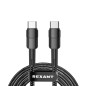 Кабель Type-C-Type-C 5А 100Вт 1м черн. нейлон. оплетка Rexant 18-7072 Кабель Type-C-Type-C 5А 100Вт 1м черн. нейлон. оплетка Rexant 18-7072
