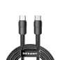 Кабель Type-C-Type-C 5А 100Вт 2м черн. нейлон. оплетка Rexant 18-7073 Кабель Type-C-Type-C 5А 100Вт 2м черн. нейлон. оплетка Rexant 18-7073