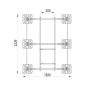 Конструкция опорная для базовой станции сотовой связи TECHNORAPTOR-FOOT 500х500х3000 KM-TR-F-CT-500-500-3000 КМ TR0082 Конструкция опорная для базовой станции сотовой связи TECHNORAPTOR-FOOT 500х500х3000 KM-TR-F-CT-500-500-3000 КМ TR0082