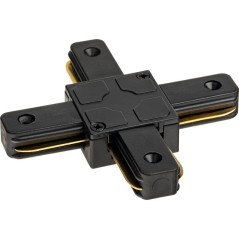 Коннектор трековый для соединения шинопровода Х-образн. жесткий ARTLINE пластик/медь черн. Ritter 59750 0