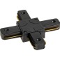 Коннектор трековый для соединения шинопровода Х-образн. жесткий ARTLINE пластик/медь черн. Ritter 59750 0
