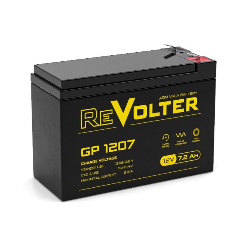 Аккумулятор 12В 7.2А.ч REVOLTER GP 1207