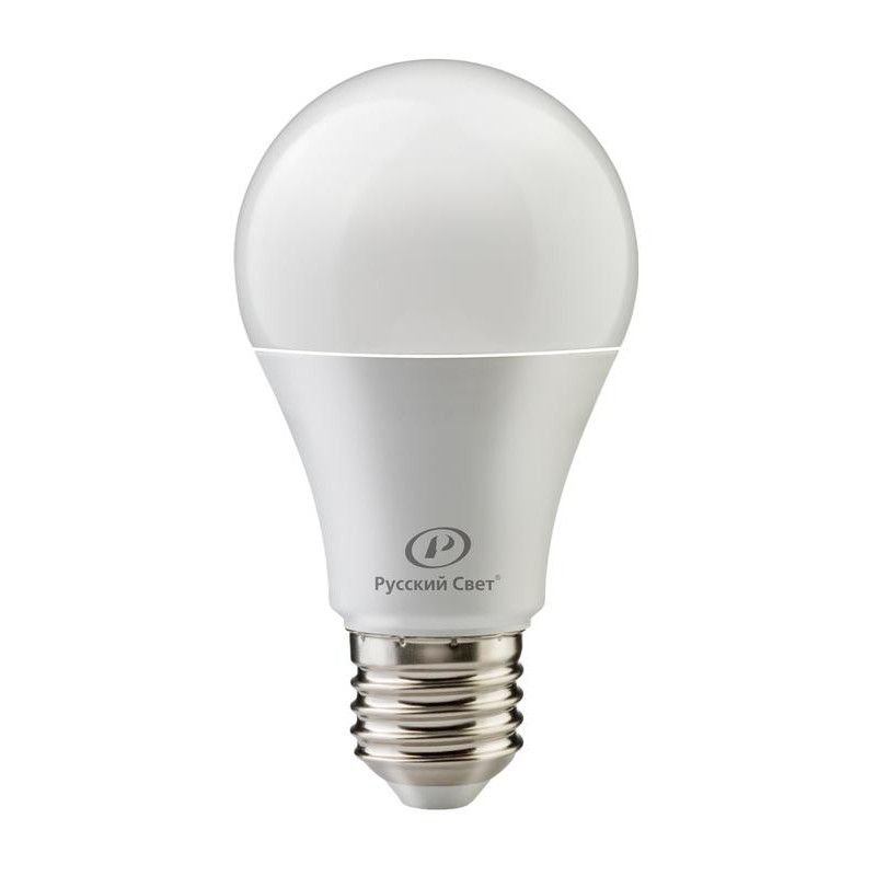 Лампа светодиодная RS A60 E27 10W 220-240V 6500К 10Вт 1000лм Ra 90 грушевидная Русский Свет 15010345039 Лампа светодиодная RS A60 E27 10W 220-240V 6500К 10Вт 1000лм Ra 90 грушевидная Русский Свет 15010345039