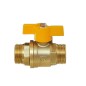 Кран шаровой 11Б27п DN15 PN40 газ нр/нр бабочка серия Standart БАЗ.А12.1.15.НГ.40