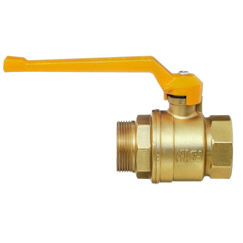Кран шаровой 11Б27п DN20 PN40 газ вр/нр рычаг серия Standart БАЗ.А11.0.20.НГ.40
