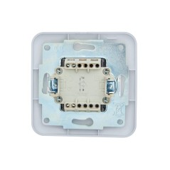 Выключатель 1-кл. 1п СП ASTI 10А IP20 с подсветкой в сборе бел. LEZARD 7081-0202-111