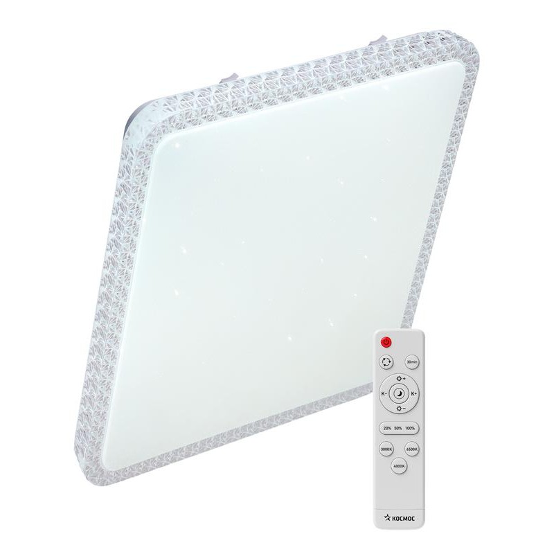 Светильник светодиодный PREMIUM MYSTERY QUADRO 75Вт 230В 3000-6500К 6000лм IP40 530х530х70мм настенно-потолоч. управляемый с пул