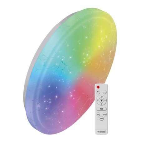 Светильник светодиодный PREMIUM FROST-RGB 75Вт 230В 3000-6500К 4400лм IP40 495х85мм настенно-потолоч. управляемый с пультом ДУ с