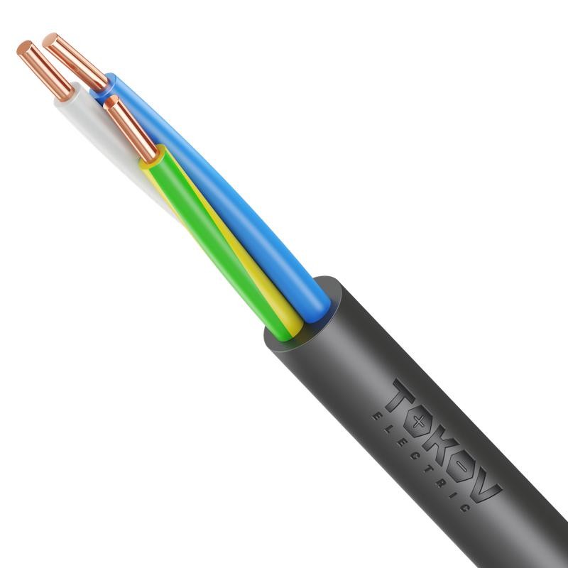 Кабель TOKOV ELECTRIC ВВГнг(А)-LS 3х4 ОК (N PE) 0.66кВ (м) УТ000028399 Кабель TOKOV ELECTRIC ВВГнг(А)-LS 3х4 ОК (N PE) 0.66кВ (м) УТ000028399