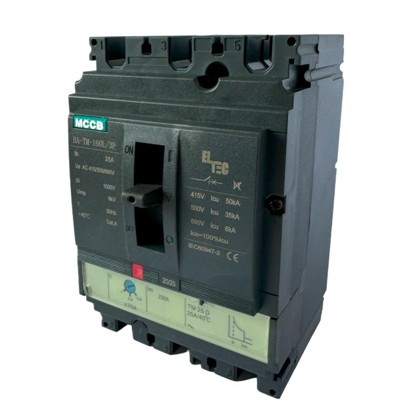 Выключатель автоматический MCCB BA-TM-160L/3P 25А (термомагнитый ТМ ICU:50KA) ELTEC 1200025