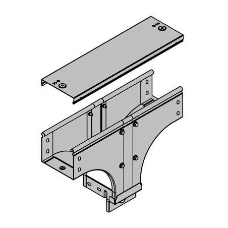 Ответвитель для лотка Т-образ. верт. универс. TDS осн. 150 Н80 DKC 37163