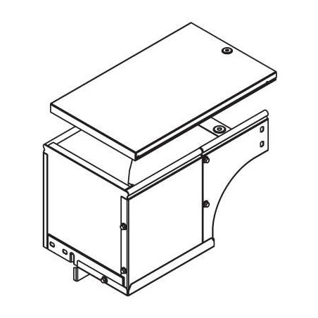 Угол для лотка вертикальный внешний правый 90град. 100х100 CDSD 90 гор. оцинк. DKC 37012HDZ